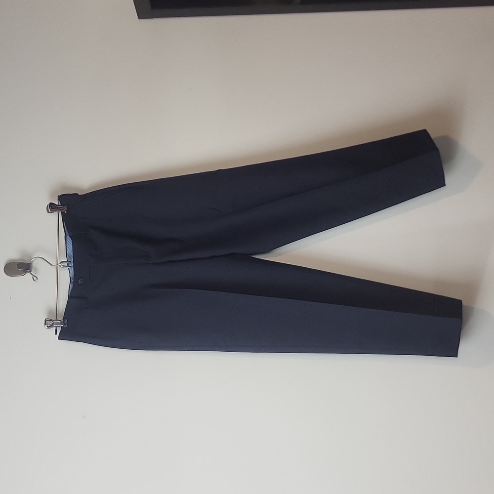 JOSEPH ABBOUD Navy Blue 100% Wool Dress Pants Trousers
